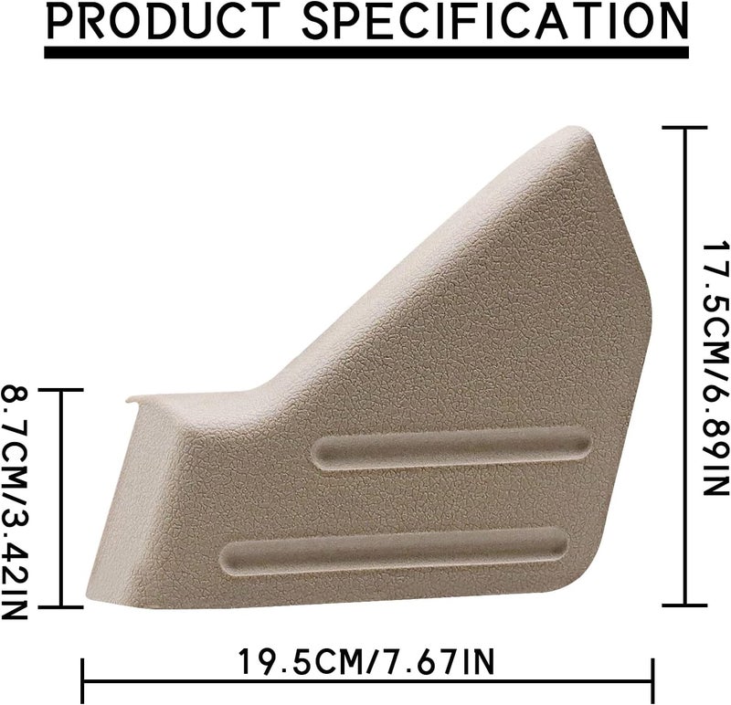 Vanshly Left Driver Seat Trim Cover Panel Compatible with 2009-2014 Ford F-150，9L3Z-1661693-BA，Tan Color Cover (Dark Brown) - Image 2